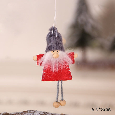 New Year 2020 Latest Christmas Cute Silk Plush Angel Doll Xmas Tree Ornaments Noel Christmas Decoration for Home 2019 Kids Gifts