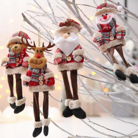 New Year 2020 Cute Christmas Dolls Santa Claus/Snowman/Elk Noel Christmas Tree Decoration for home Xmas Navidad 2019 Kids Gift