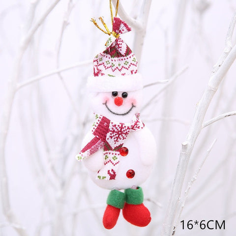 New Year 2020 Cute Christmas Dolls Santa Claus/Snowman/Elk Noel Christmas Tree Decoration for home Xmas Navidad 2019 Kids Gift