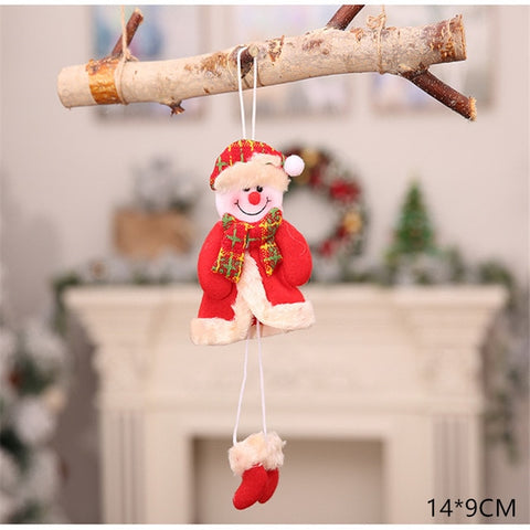 New Year 2020 Cute Christmas Dolls Santa Claus/Snowman/Elk Noel Christmas Tree Decoration for home Xmas Navidad 2019 Kids Gift