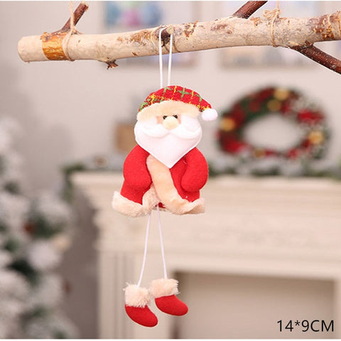 New Year 2020 Cute Christmas Dolls Santa Claus/Snowman/Elk Noel Christmas Tree Decoration for home Xmas Navidad 2019 Kids Gift