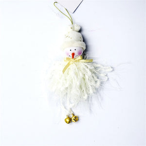 2020 New Year Christmas Cute Angel Santa Claus Plush Dolls Christmas Tree Ornament Pendant Party Christmas Decoration for Home