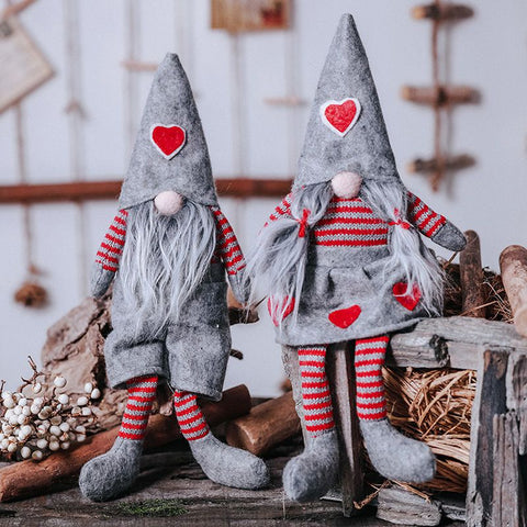 Various Styles Handmade Swedish Christmas Santa Gnome Plush Doll Holiday Figurines Toy Xmas Home Ornaments