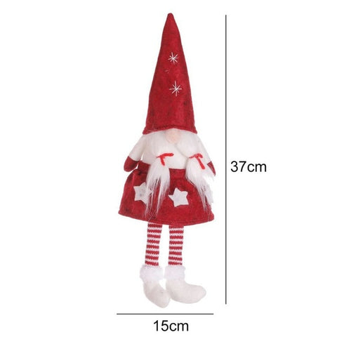 Various Styles Handmade Swedish Christmas Santa Gnome Plush Doll Holiday Figurines Toy Xmas Home Ornaments