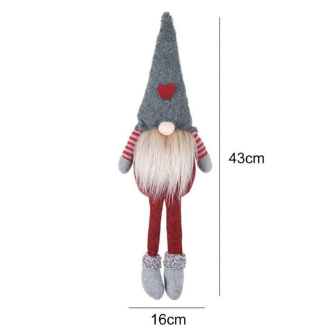 Various Styles Handmade Swedish Christmas Santa Gnome Plush Doll Holiday Figurines Toy Xmas Home Ornaments