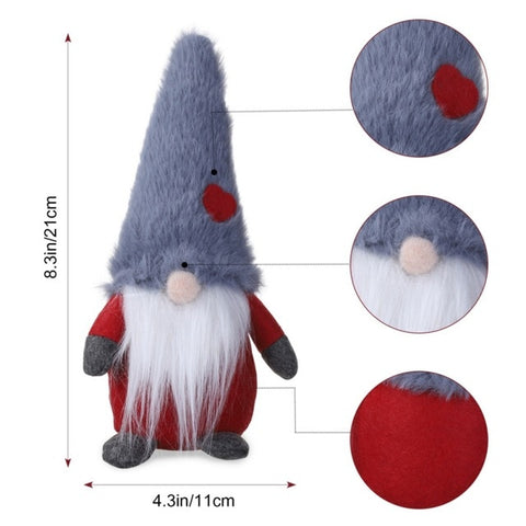 Various Styles Handmade Swedish Christmas Santa Gnome Plush Doll Holiday Figurines Toy Xmas Home Ornaments