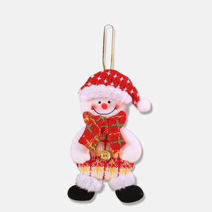 2019 New Small dolls Christmas tree decorations pendant Christmas day children's small gifts hanging lanyard dolls