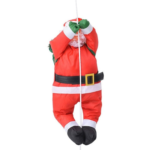 60CM Climbing Rope Ladder Santa Claus Christmas Decorations Outdoor Santa Claus Doll Pendant New Year Decorations Drop Ornament