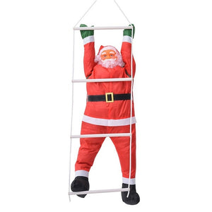 60CM Climbing Rope Ladder Santa Claus Christmas Decorations Outdoor Santa Claus Doll Pendant New Year Decorations Drop Ornament