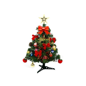 45/60cm Hardcover Christmas Tree with colored lights Christmas Tree with Decorations Package Xmas Gift Home Ornaments