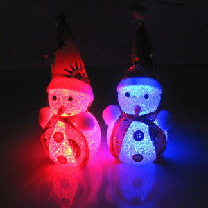 Cool Christmas Flashing  Xmas Tree Hanging Snowman Doll Lighting Festival Decoration Gift New Year Ornament