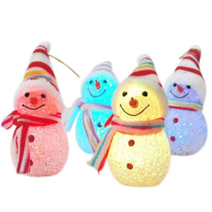 Cool Christmas Flashing  Xmas Tree Hanging Snowman Doll Lighting Festival Decoration Gift New Year Ornament