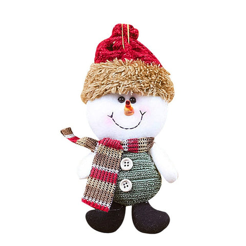 Christmas Christmas Tree Accessories Christmas Doll Dancing Old Man Snowman Deer Bear Fabric Doll Hanging Gifts