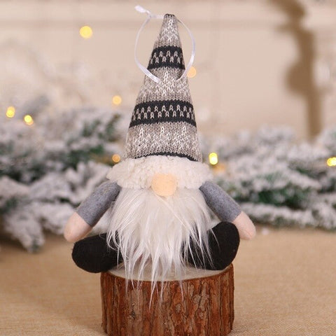 NewChristmas Doll Toys Knitted Plush Christmas Gnome Swedish Figurines Holiday Decoration Gifts Kids Xmas Decoration Dolls