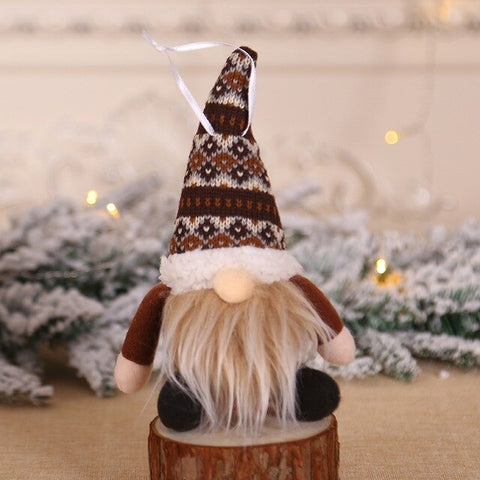 NewChristmas Doll Toys Knitted Plush Christmas Gnome Swedish Figurines Holiday Decoration Gifts Kids Xmas Decoration Dolls