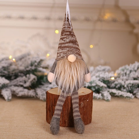 Christmas Decoration Swedish Stuffed Toy Santa Doll Gnome Scandinavian Tomte Nordic Nisse Dwarf Home Ornaments Pendant