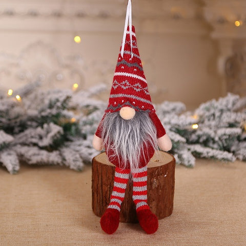 Christmas Decoration Swedish Stuffed Toy Santa Doll Gnome Scandinavian Tomte Nordic Nisse Dwarf Home Ornaments Pendant